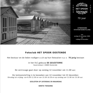 Tentoonstelling Fotoclub Het Spoor Oostende